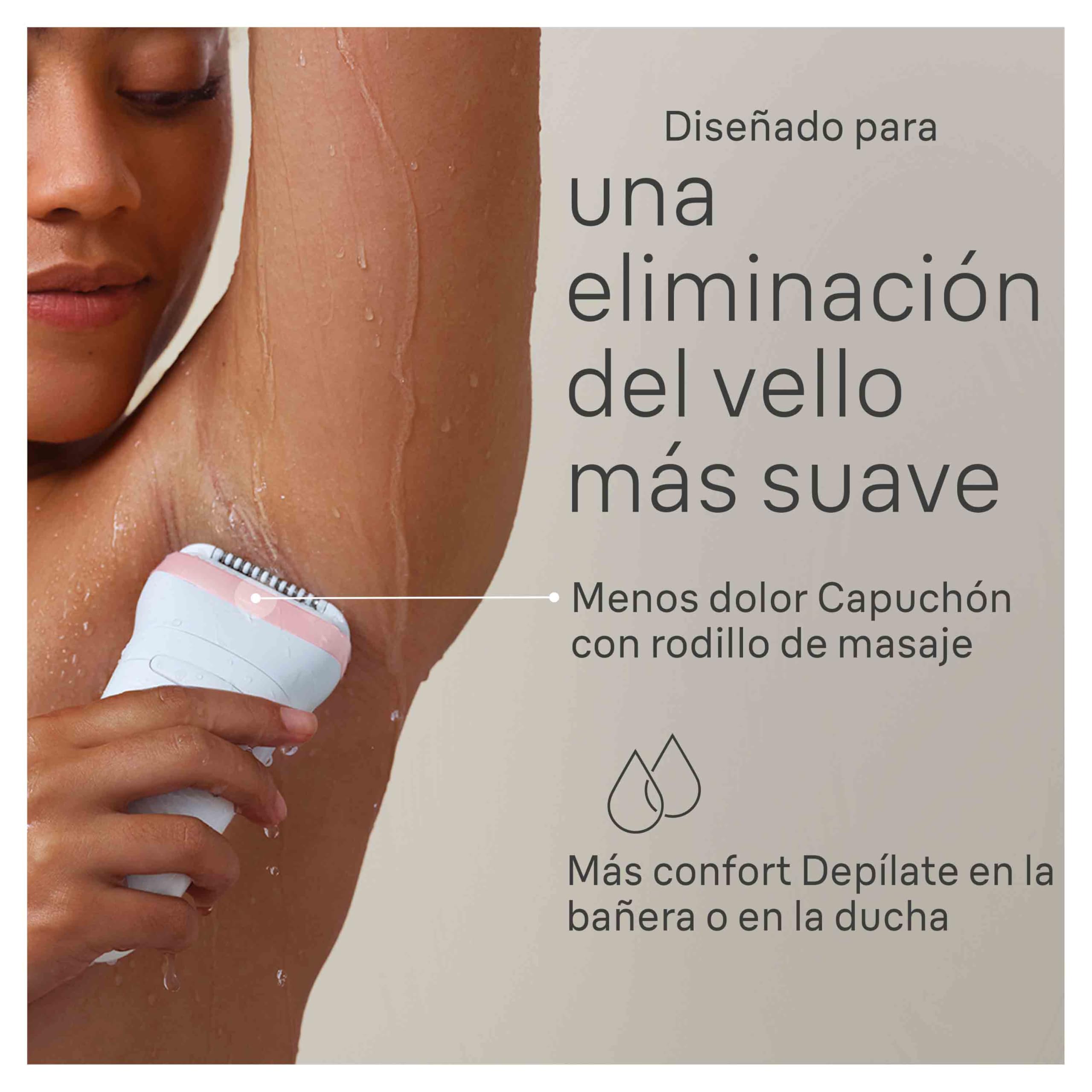 Braun Silk-épil 7, depilator damski/depilator do długotrwałego usuwania włosów, 7-030, biały/różowy flaming