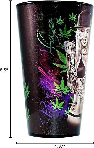 Miniatura 5 de Get Down Art Sexy Lady Purple Haze - Vaso metálico caliente, 16 onzas