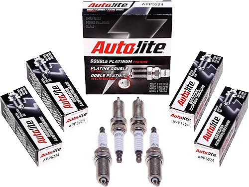 Autolite App5224 - Bujías de repuesto para automóviles de doble platino (paquete de 4)