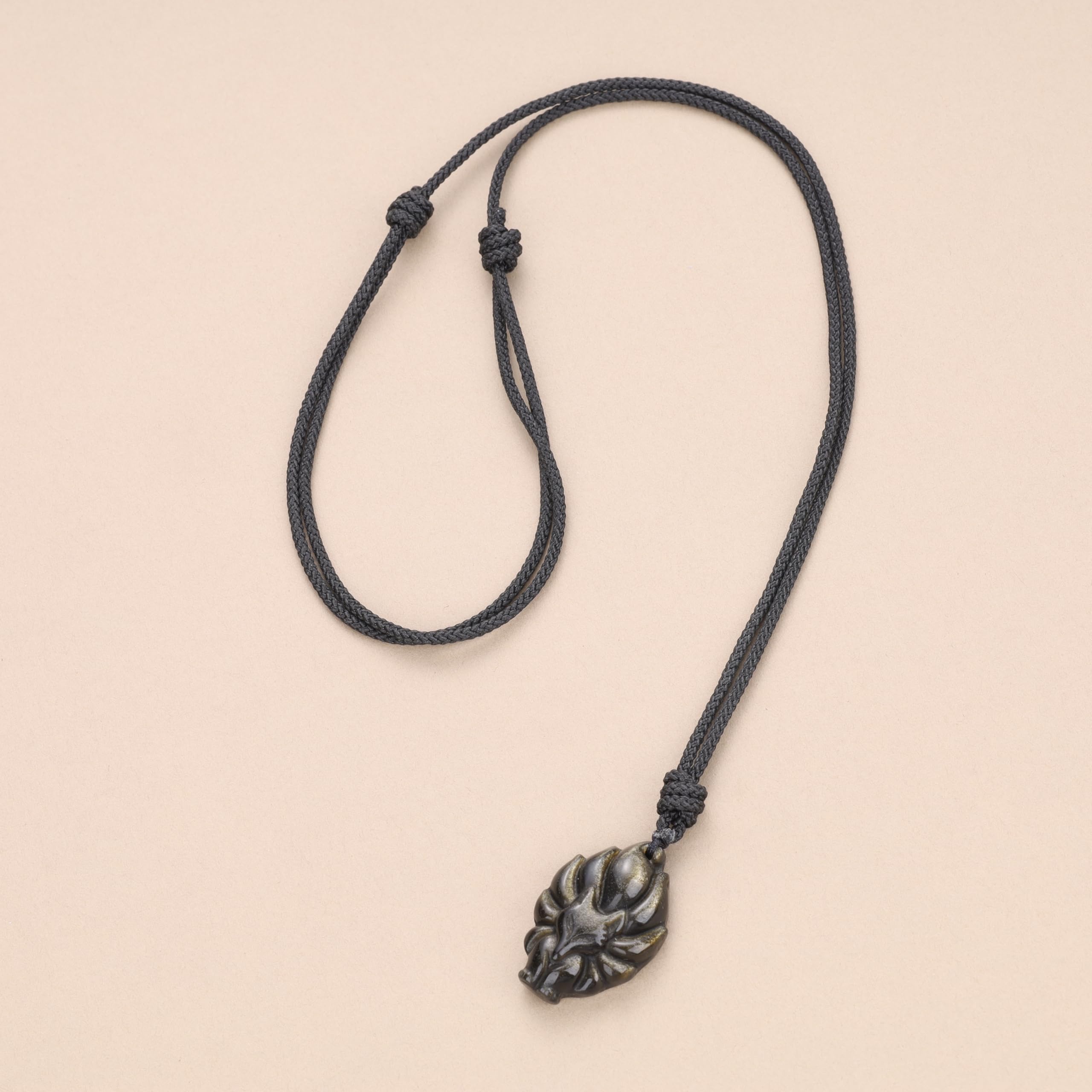 COAI Unisex Edelstein Kette mit Neunschwänzigem Fuchs Anhänger