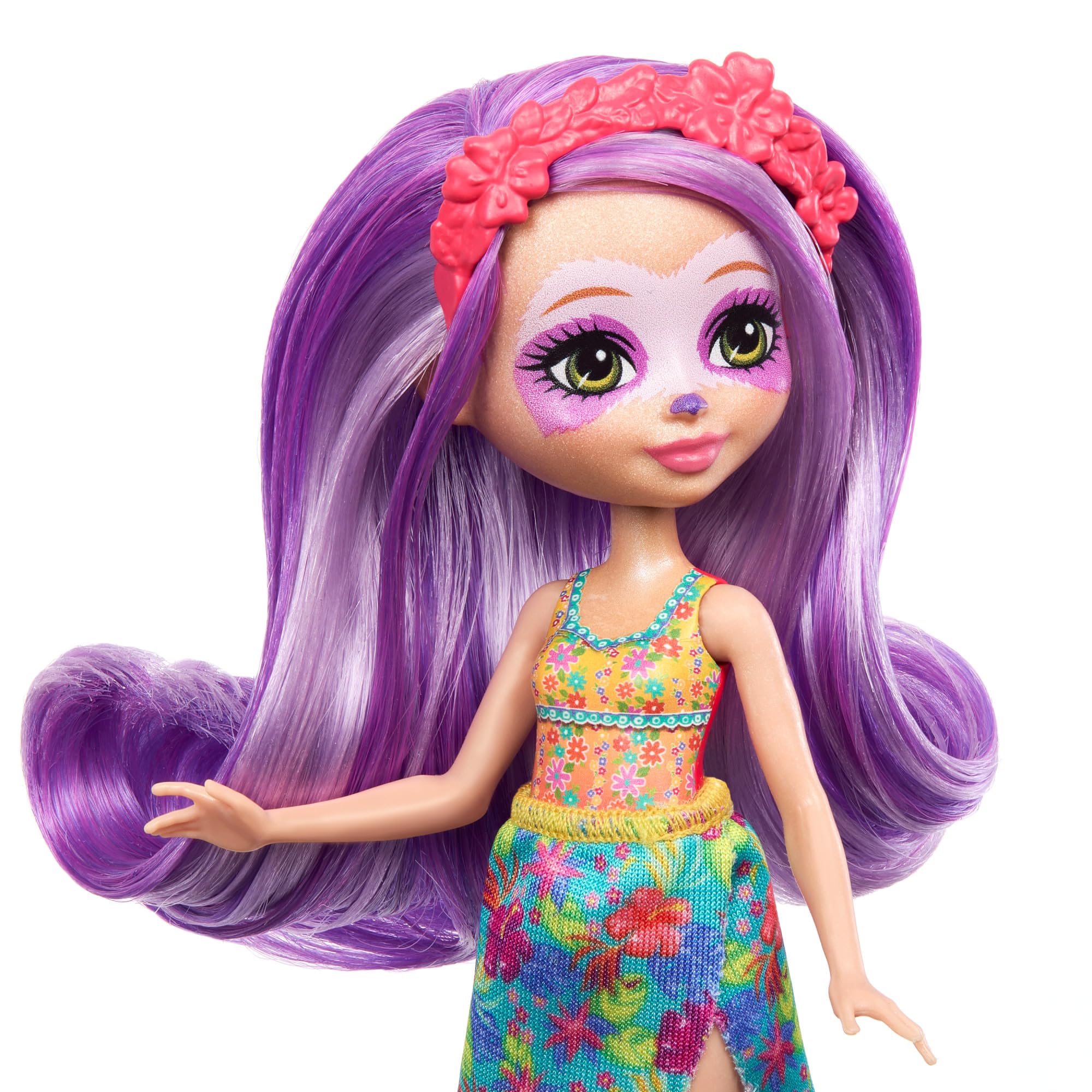 Enchantimals Dolls, Sunshine Beach Sabindra Sloth Doll and Tang Animal Friend - Image 3