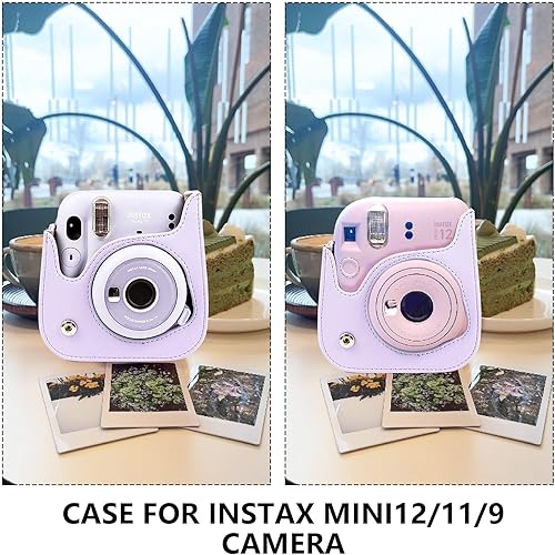 Miniatura 10 de CAIYOULE Kit de accesorios para cámara instantánea Fujifilm Instax Mini 11 accesorio de cámara de película instantánea incluye funda protectora,