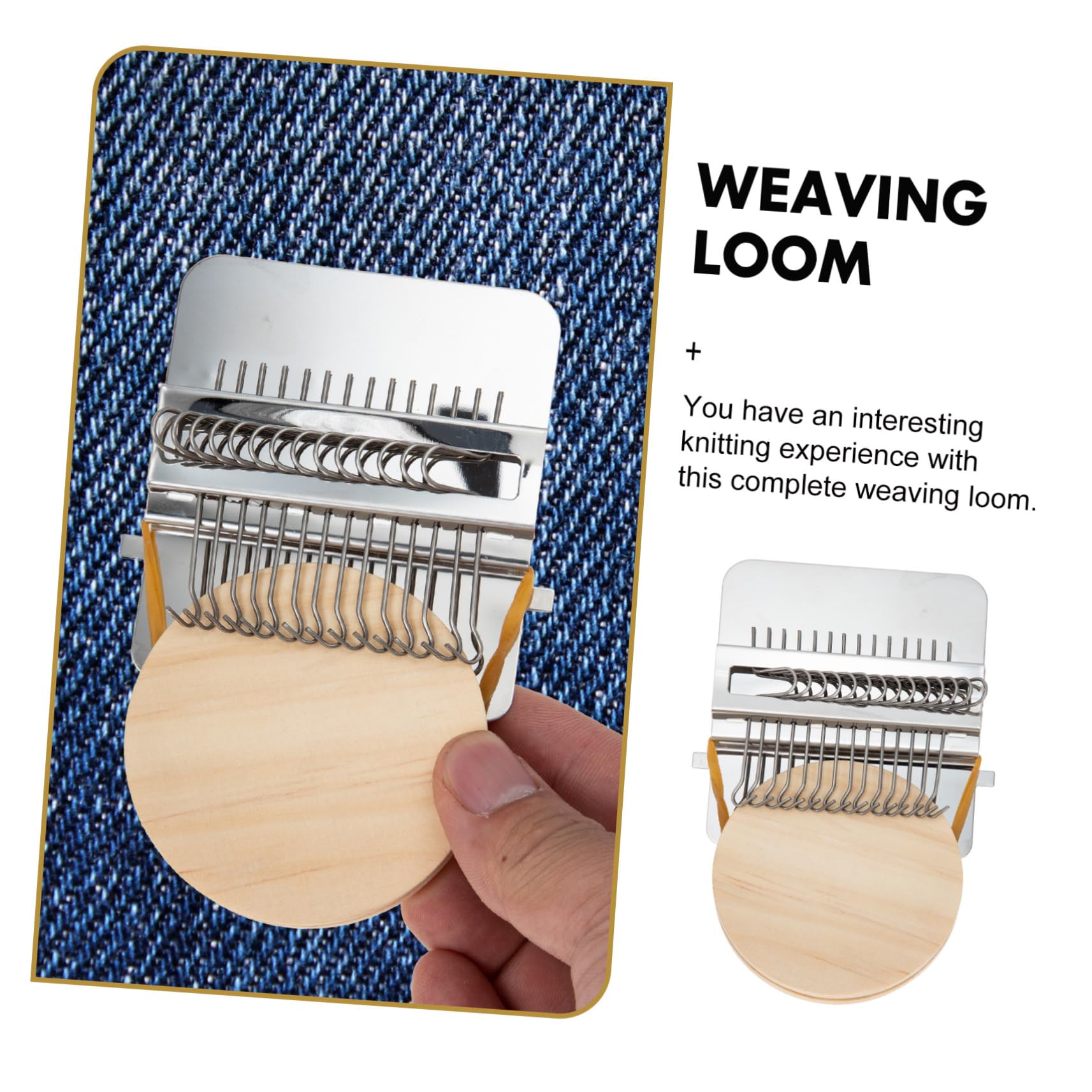 ARTIBETTER 4 Juegos Mini Telar de Tejer de Herramientas Prácticas para Remendar Ropa Kit de Bricolaje para Adultos
