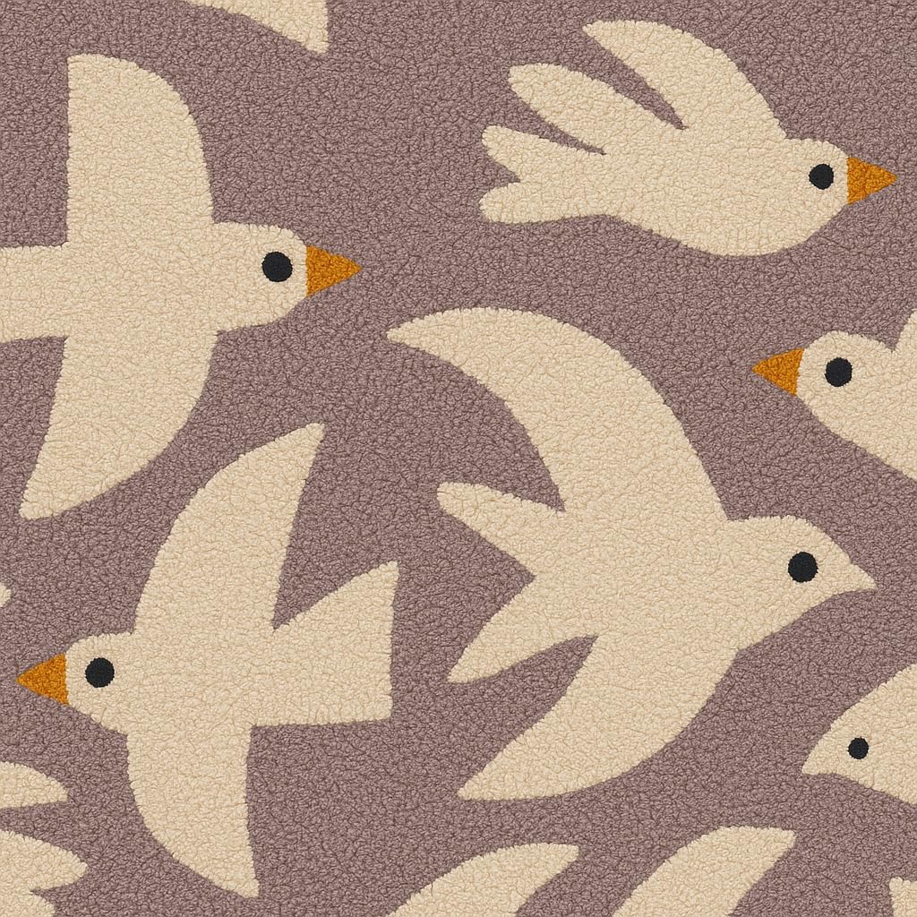 Wings of Joy Hand Tufted New Zealand Wool Rug Wool Rug