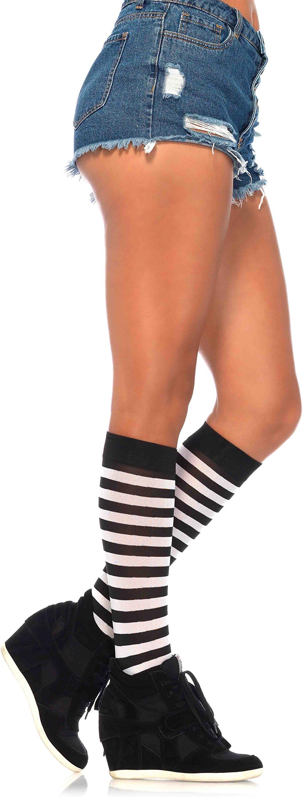 Leg Avenue Nylon Opaque Knee Highs