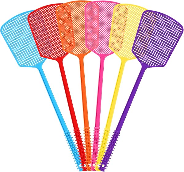 Bunte Fliegenklatsche 6 Stück