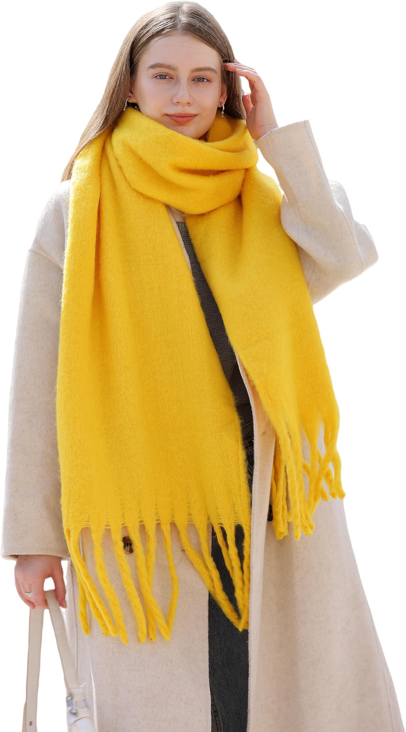 Winter Warm Scarf Long Pashmina Extra Large Shawls and Wraps for Women Large Blanket Scarves Solid
