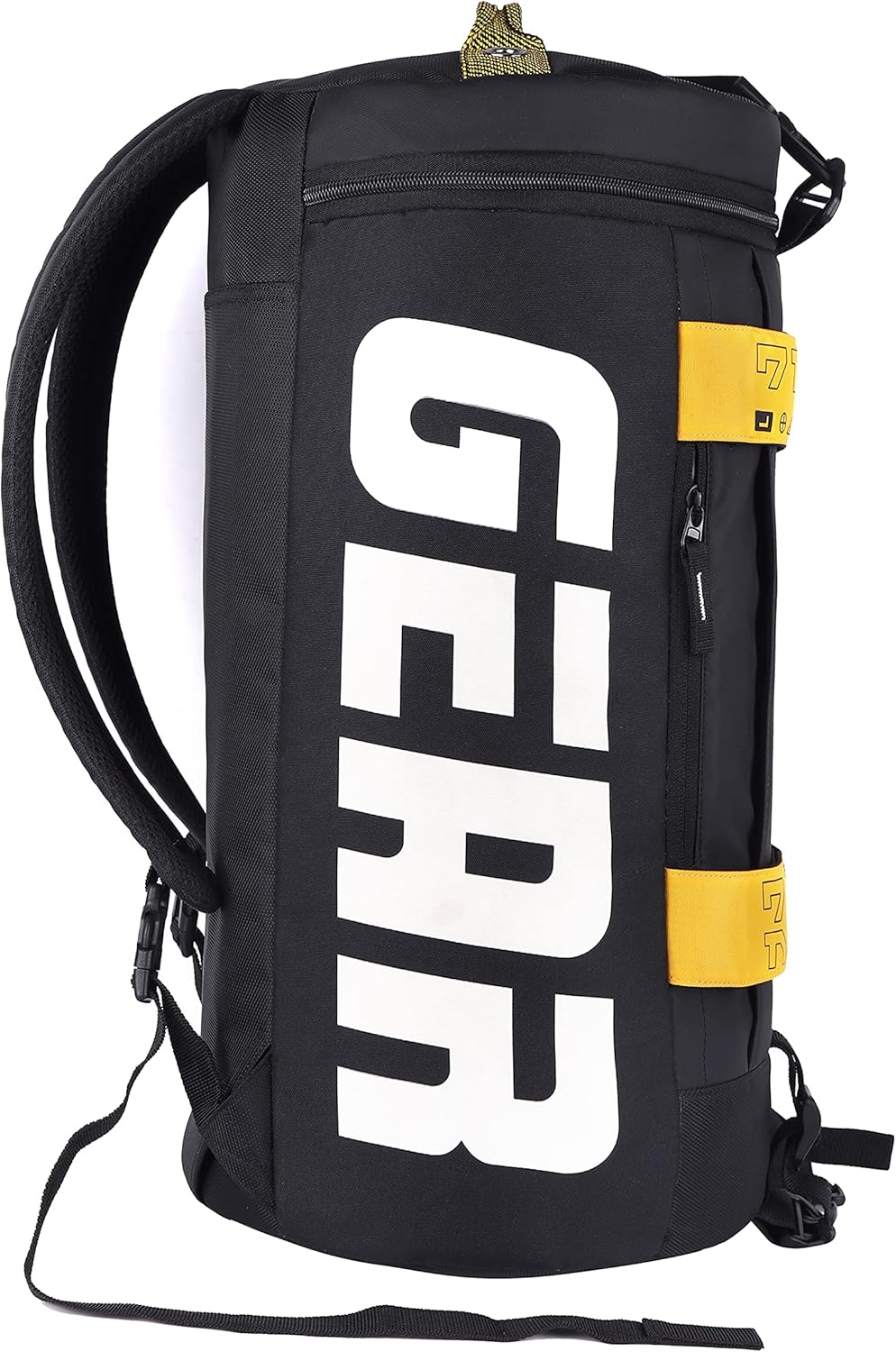 Gear Statement Maxis DuffelcumBackpack 33 Ltrs BlackYellow Travel Duffle for Gym, Biking