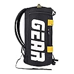 Gear Polyester Statement Maxis 33L Large Hybrid Duffle Backpack/Travel Duffle Bag/Sports Duffle/Gym Bag For Men’s/Women’s (Black-Yellow), 26 Cm