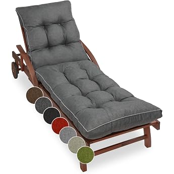 Sunnypillow Lounger Cushion 200 x 60 cm Cushion Garden Lounger 13 cm Thick
