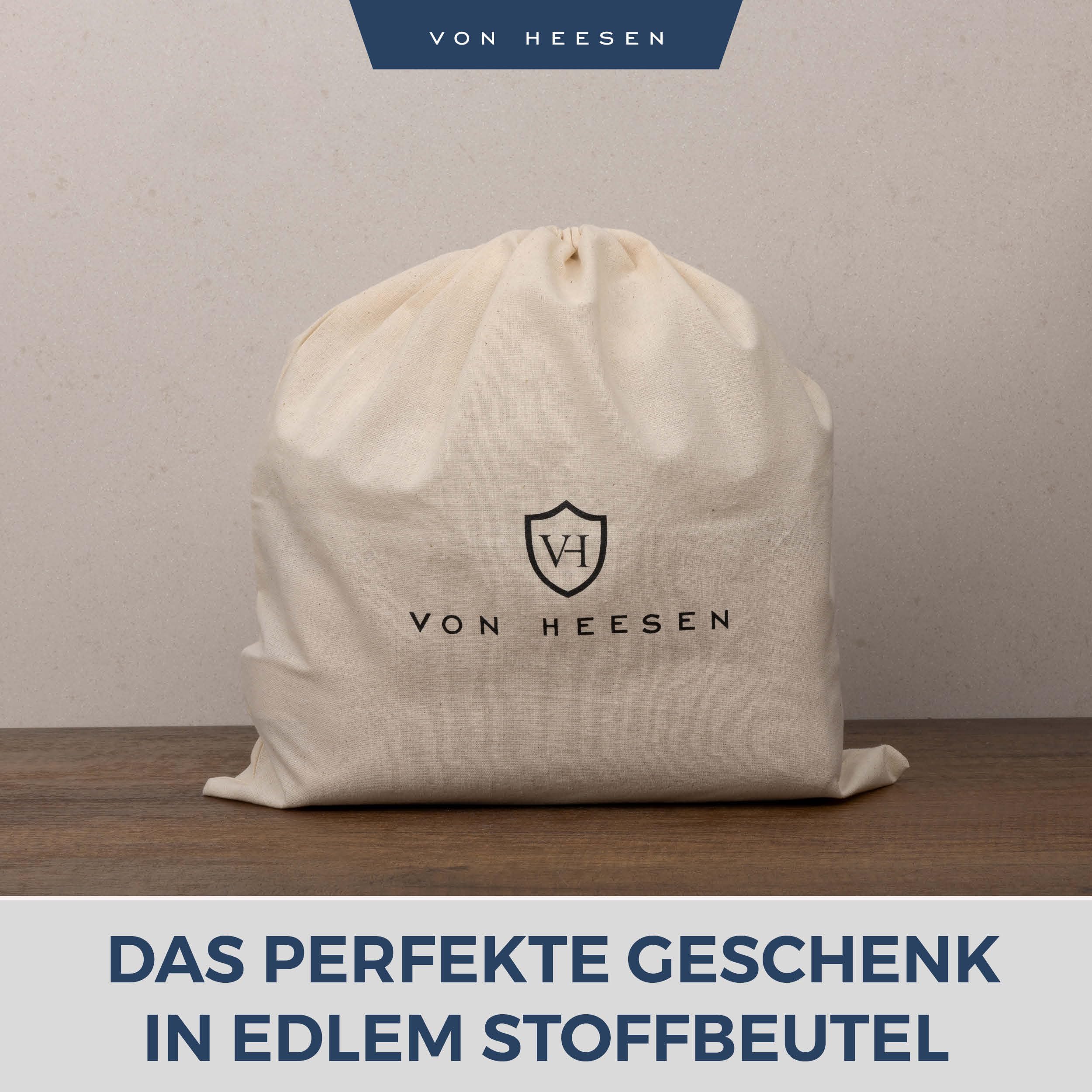 VON HEESEN Leder Aktentasche Laptoptasche bis 16 Zoll aus hochwertigem Nappa-Leder