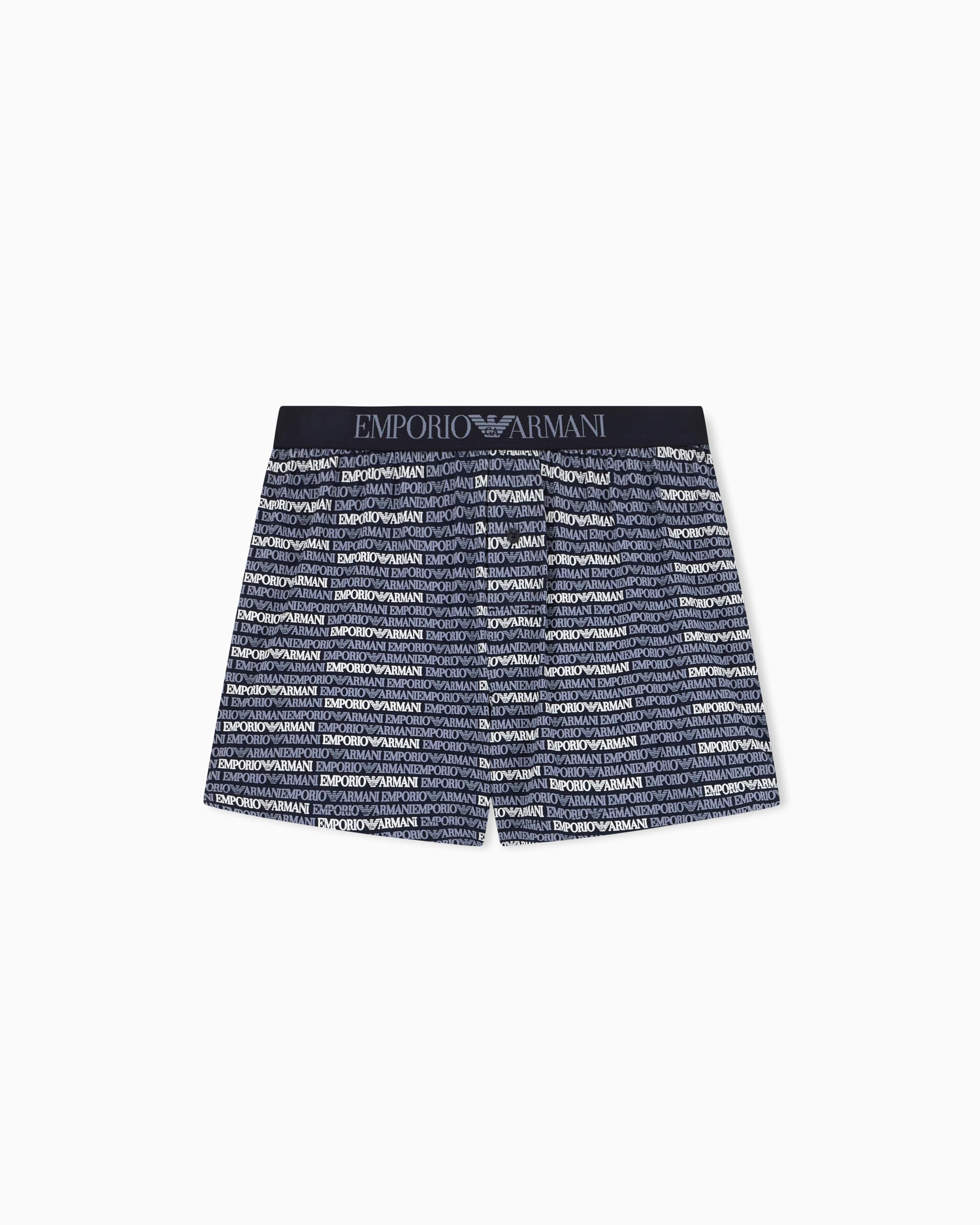 Emporio Armani Man's Classic Pattern Mix Boxer Blue M