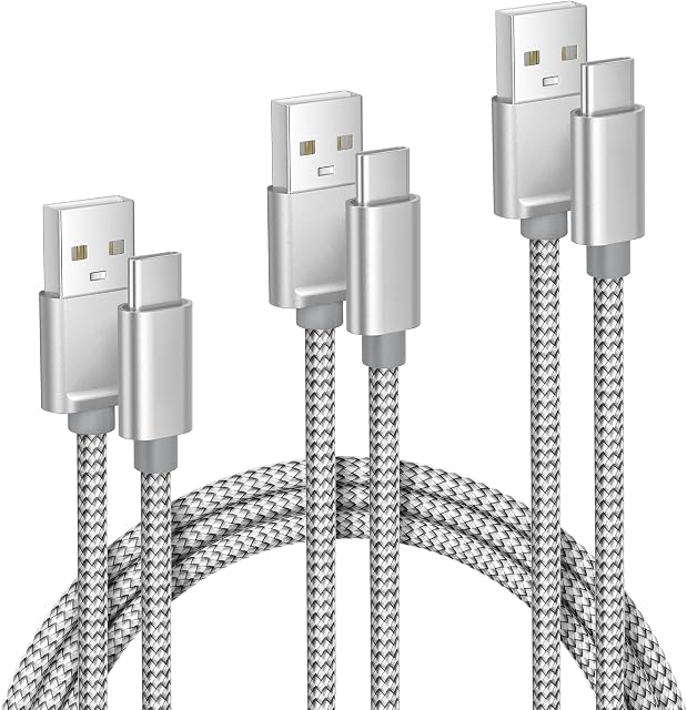 Elebase iPhone 17 17e Pro Max Câble de recharge 1.5/3.3/6.6FT 3Pack,USB Cord de chargeur de voiture de type A à C,USBC Carplay Cable pour une nouvelle Apple 16 Plus iPad 10 Mini 7 Air 8,Airpods,Samsung Galaxy S26 S25 A17 Ultra