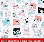 Mattel Games Sarah's Scribbles Game, Future Me Problems Card Game Includes 2 Decks of Cards, for 2-4 Players, Family and Game Nights