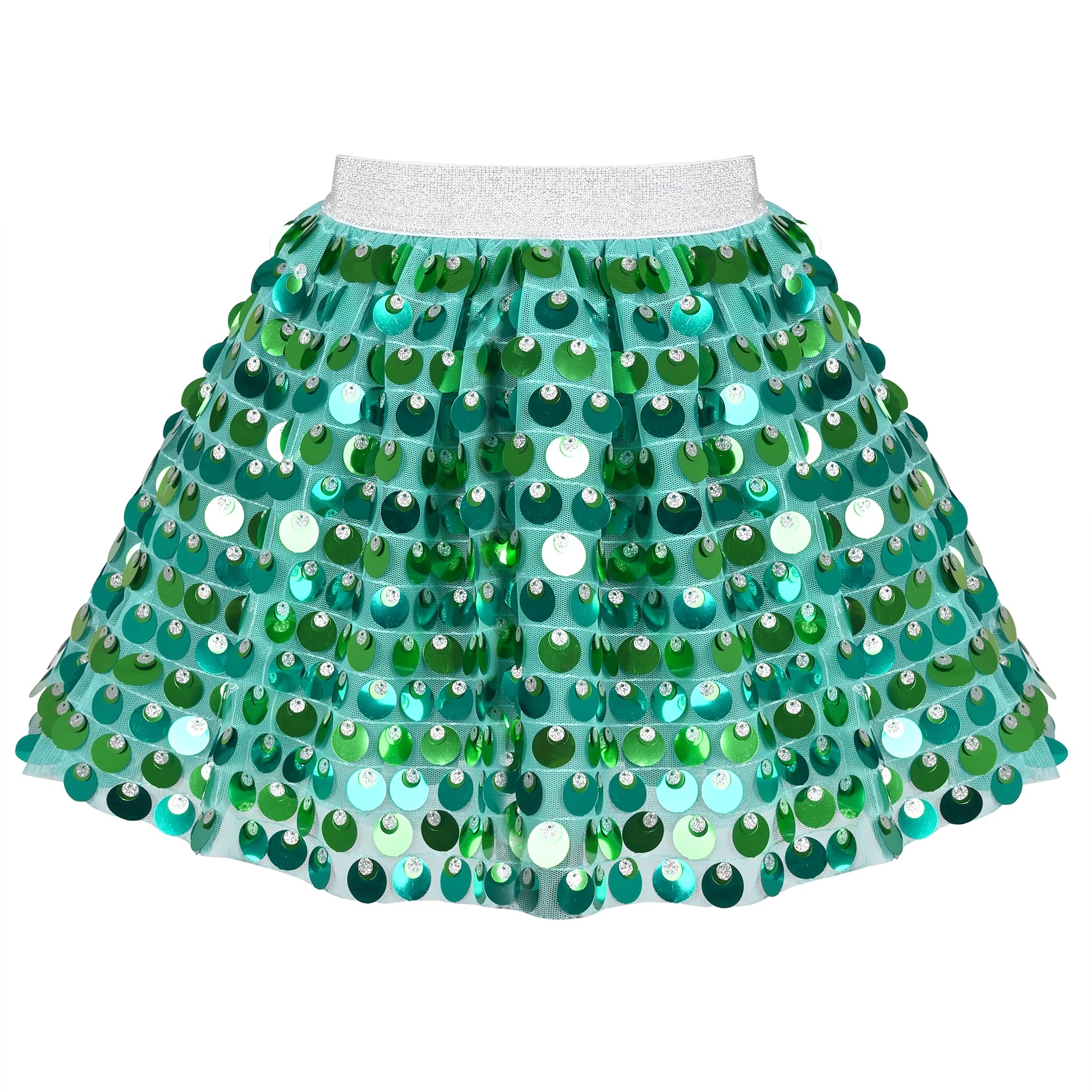 Sunny Fashion Girls Skirt Purple Mermaid Sparkly Sequin Tutu Party Ballet Dance