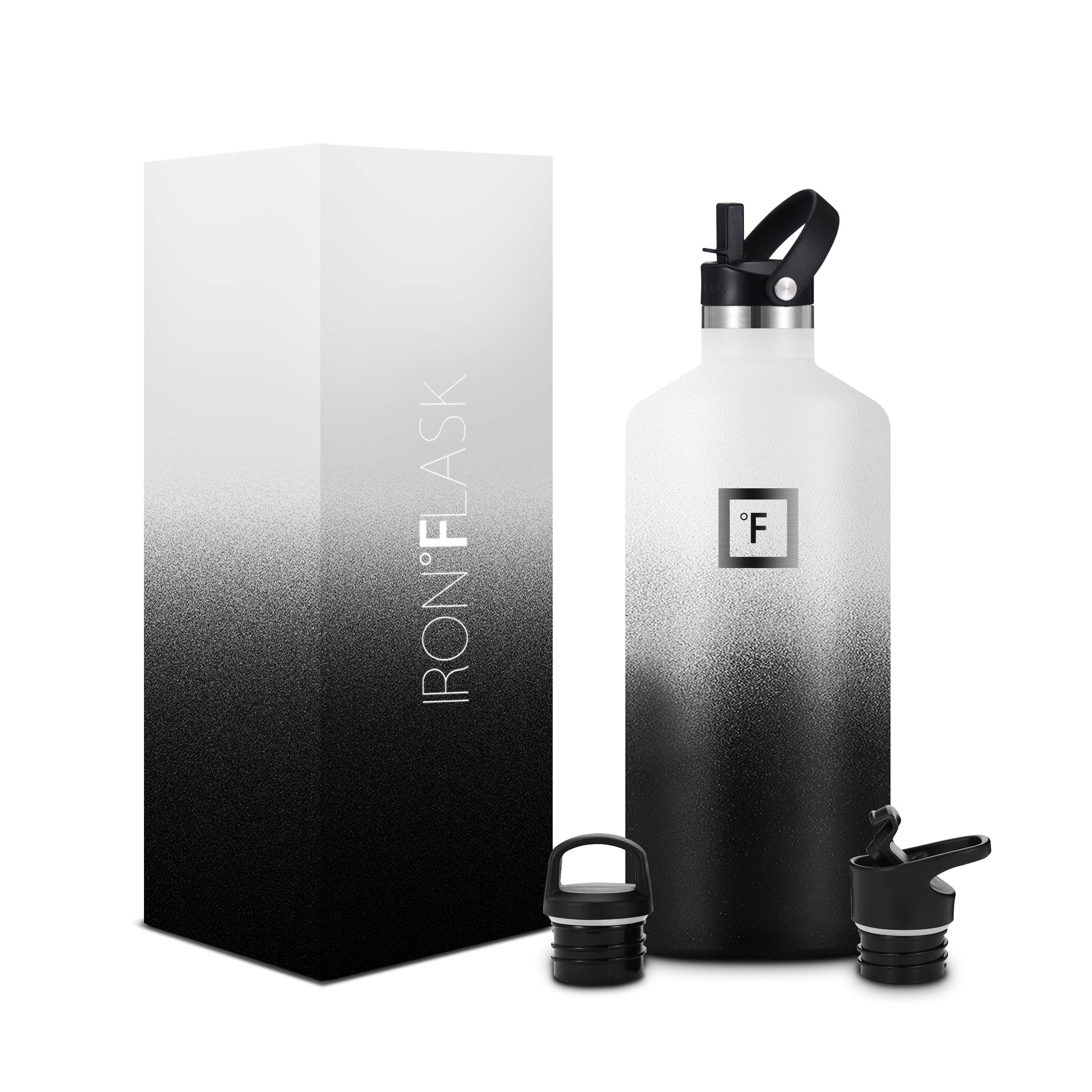 Buy IRON °FLASK Narrow Mouth Sports Water Bottle 64 Oz, 3 Lids (Straw