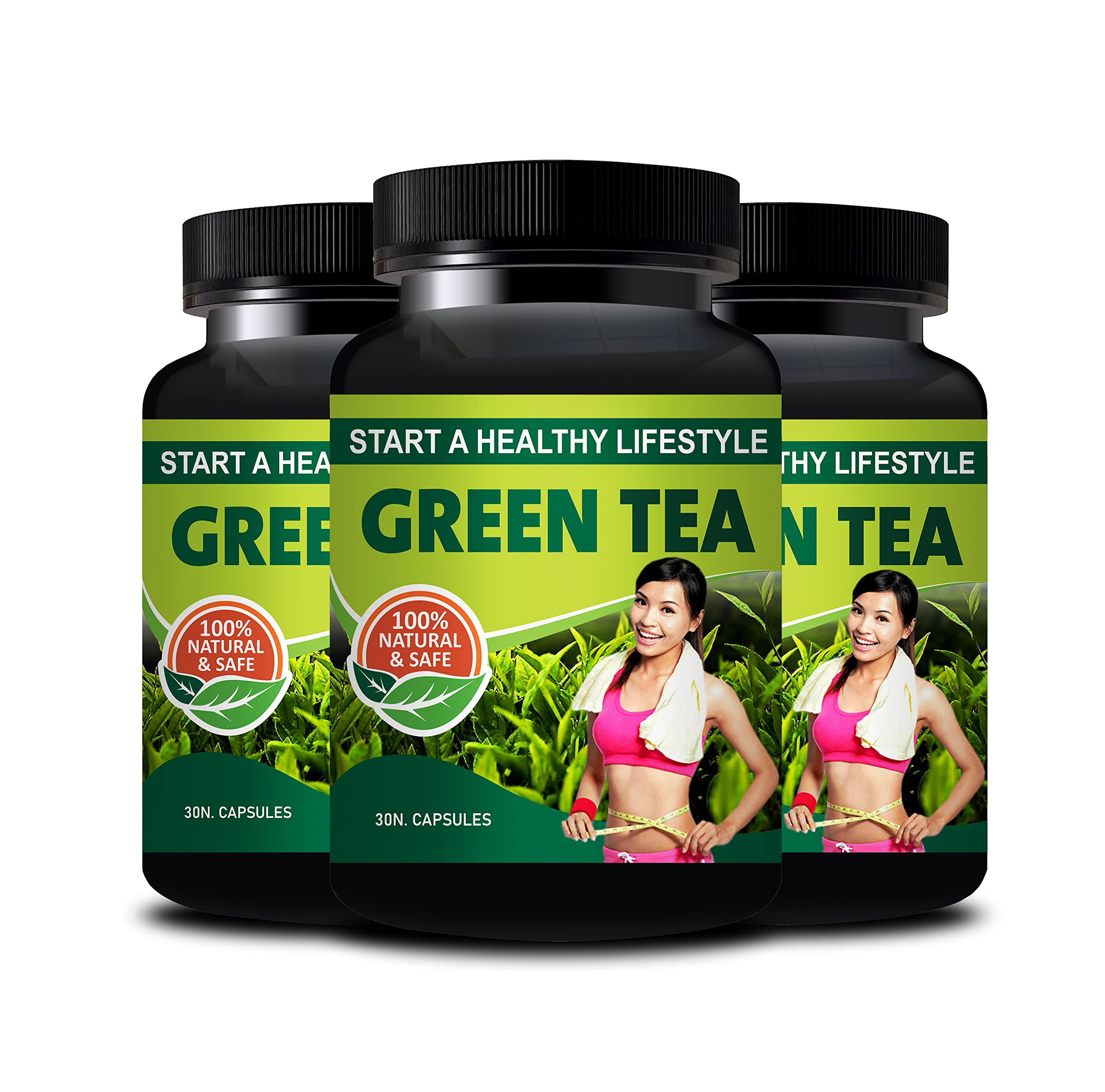 RiFFway|Green Tea Capsules For Turn Down Fat Without Diet Exercise For Men |Women organic ingredients-image-44