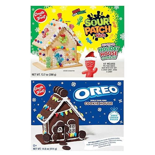 Create-A-Treat OREO and SOUR PATCH KIDS Holiday Cookie House Decorating