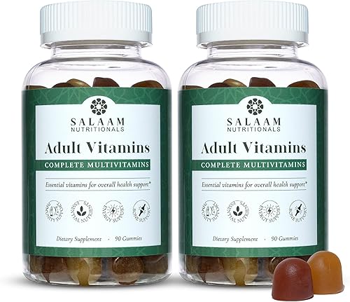 Salaam Nutritionals - Multivitaminas para adultos, gomitas de vitaminas para mujeres y hombres, multivitaminas para adultos con 11 vitaminas y