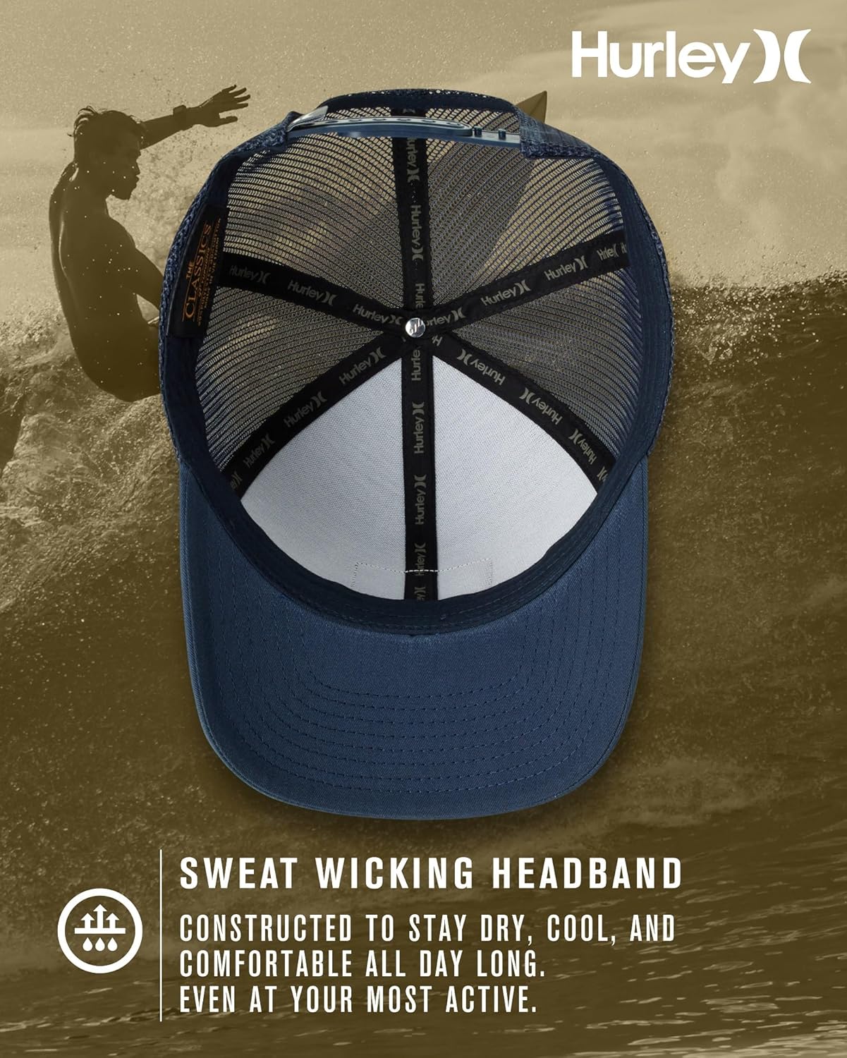 Hurley Mens M Fairway Trucker Hat - Image 3