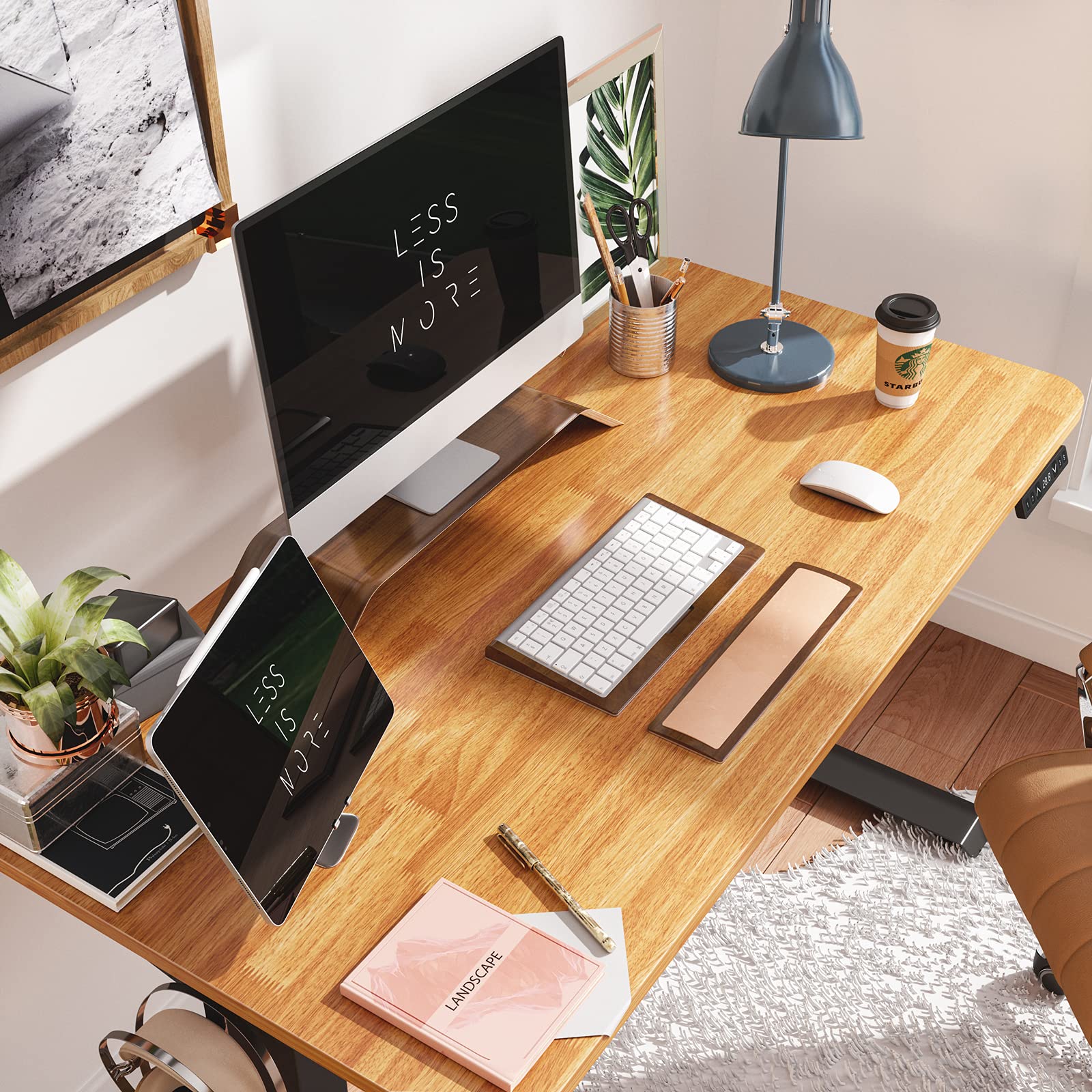 FAMISKY Standing Desk Dual Motors, Adjustable Height Electric Stand up