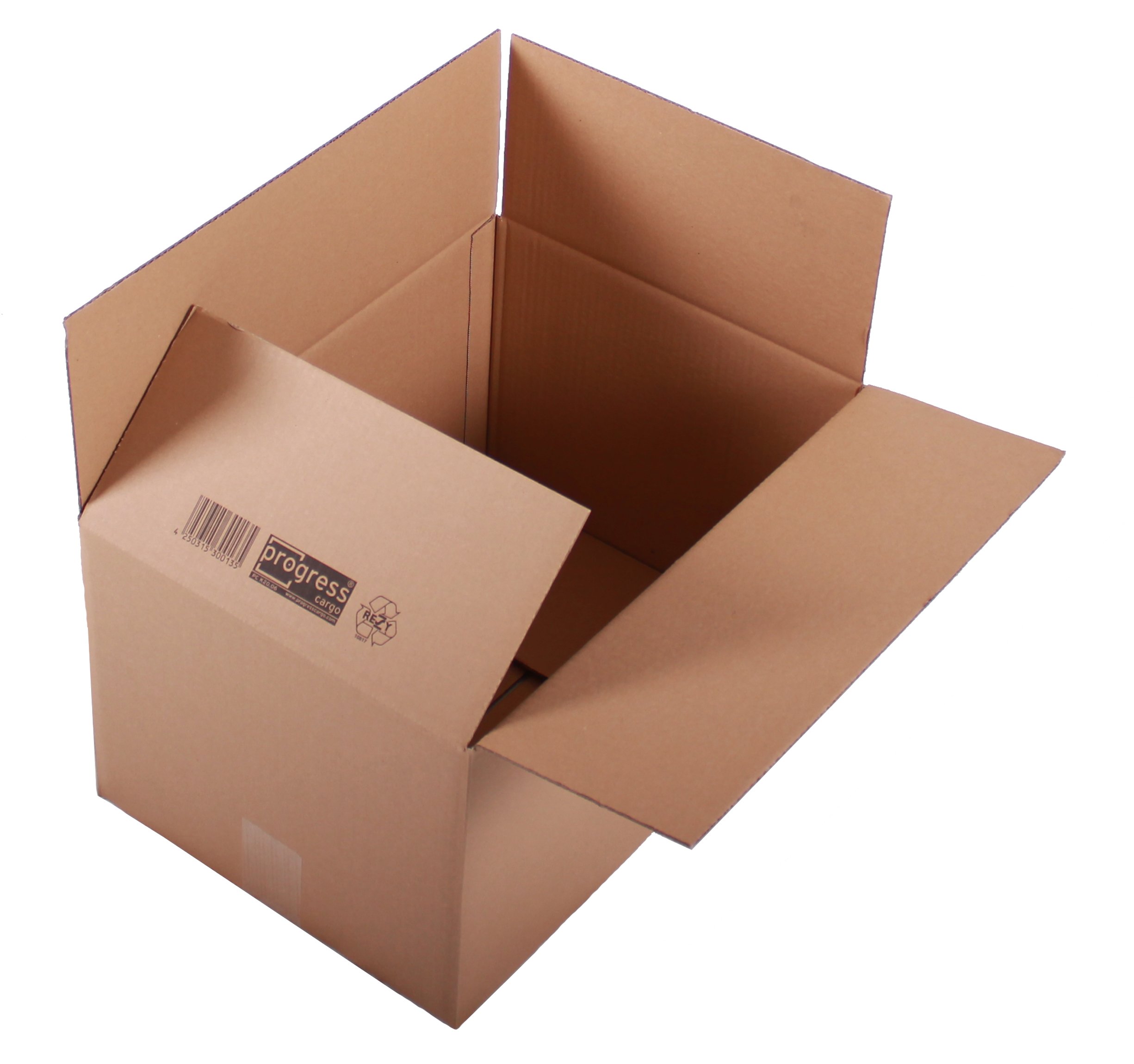 PC K20.06 - Caja plegable de cartón ondulado (2 ondas, DIN A3+, 427 x 304 x 250 mm, 10 unidades), color marrón