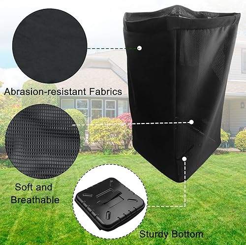 Miniatura 3 de Juego de 2 bolsas de césped AM122416, compatibles con bolsas de césped John Deere AM101602, se adapta a las series 100 L110 X110 125 D100 LA120 Z225