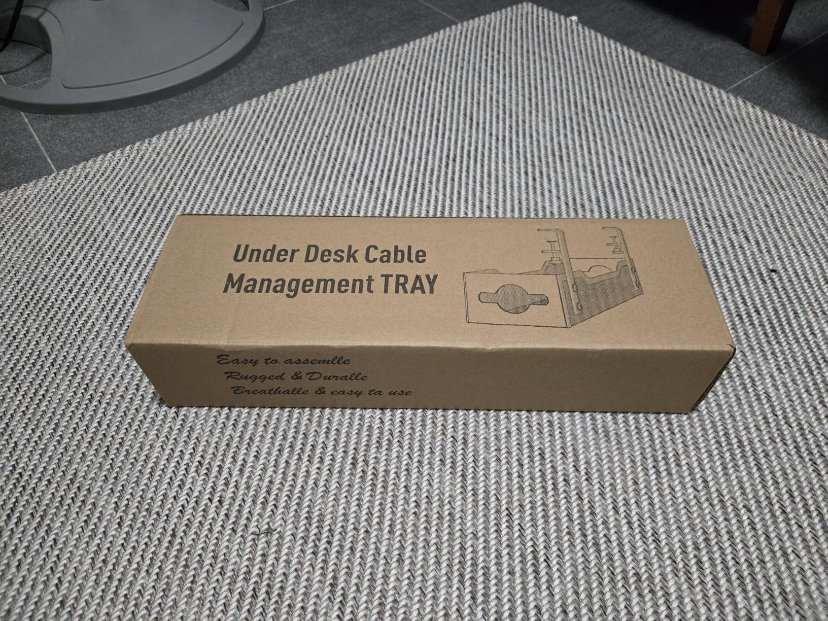 Cable tray parts in the box