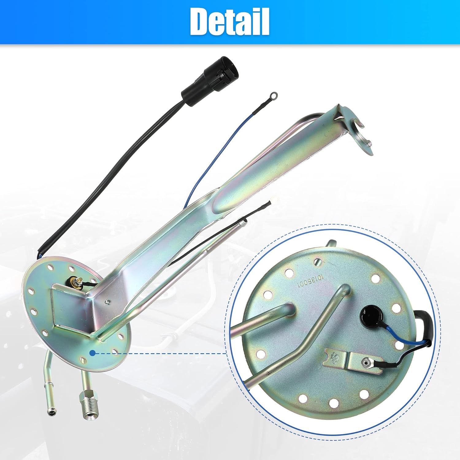 X AUTOHAUX 1 Pcs Fuel Pump Mounting Bracket Hanger Assembly for Toyota Pickup 2.4L L4 - Gas 3.0L V6 - Gas 1987-1992 Fuel Cell Pump Hanger Tube Replaces 23206-35121 2320635121