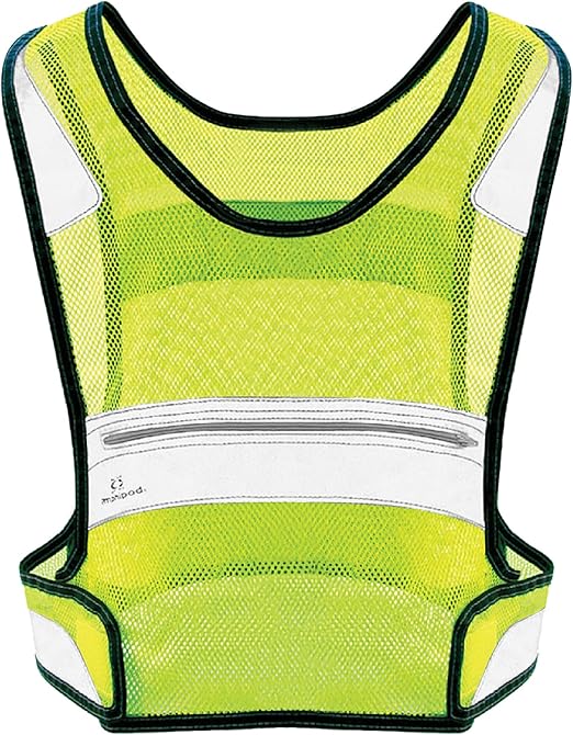Amphipod Full-Visibility Reflective Vest, Outdoor Safety Running Gear for Road Running, Jogging & Walking