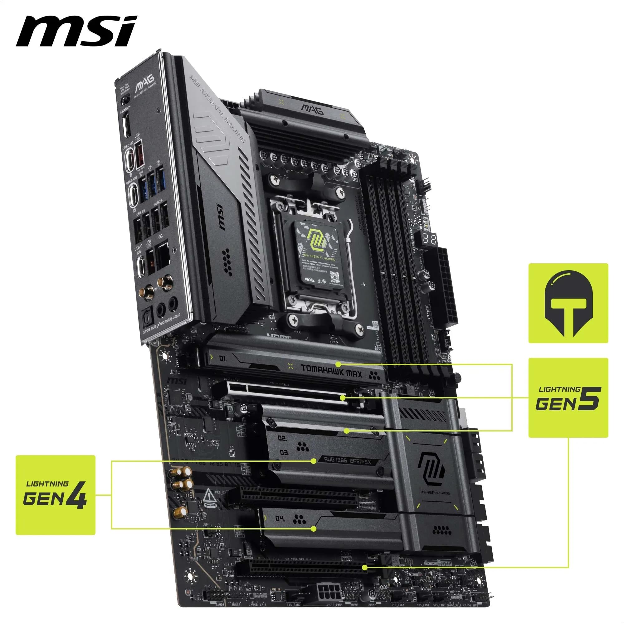 Amazon | MSI MAG X870E TOMAHAWK MAX WIFI ATXマザーボード MB6976