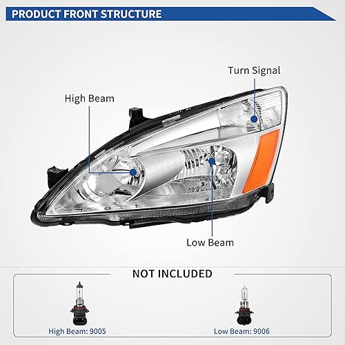 Miniatura 371 de oEdRo Faros delanteros compatibles con Ford F150 / 06-08 Lincoln Mark LT Pickup 2004, 2005, 2006, 2007, 2008, Ford F150 / 06-08 Lincoln Mark LT OE