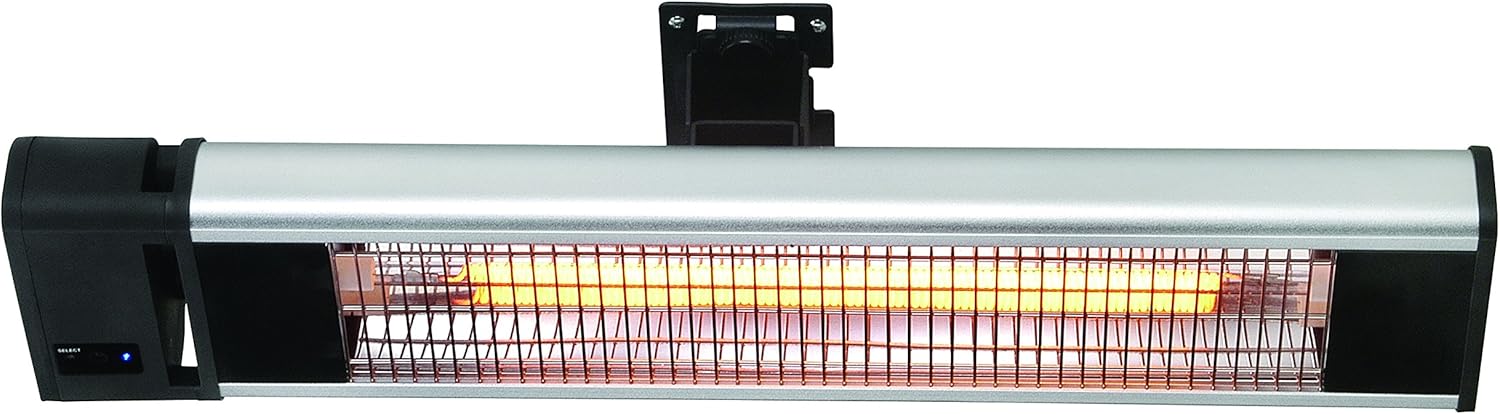 Ceiling or Wall Mount Radiant Patio Heater, 1500W, Electric, Indoor/Outdoor