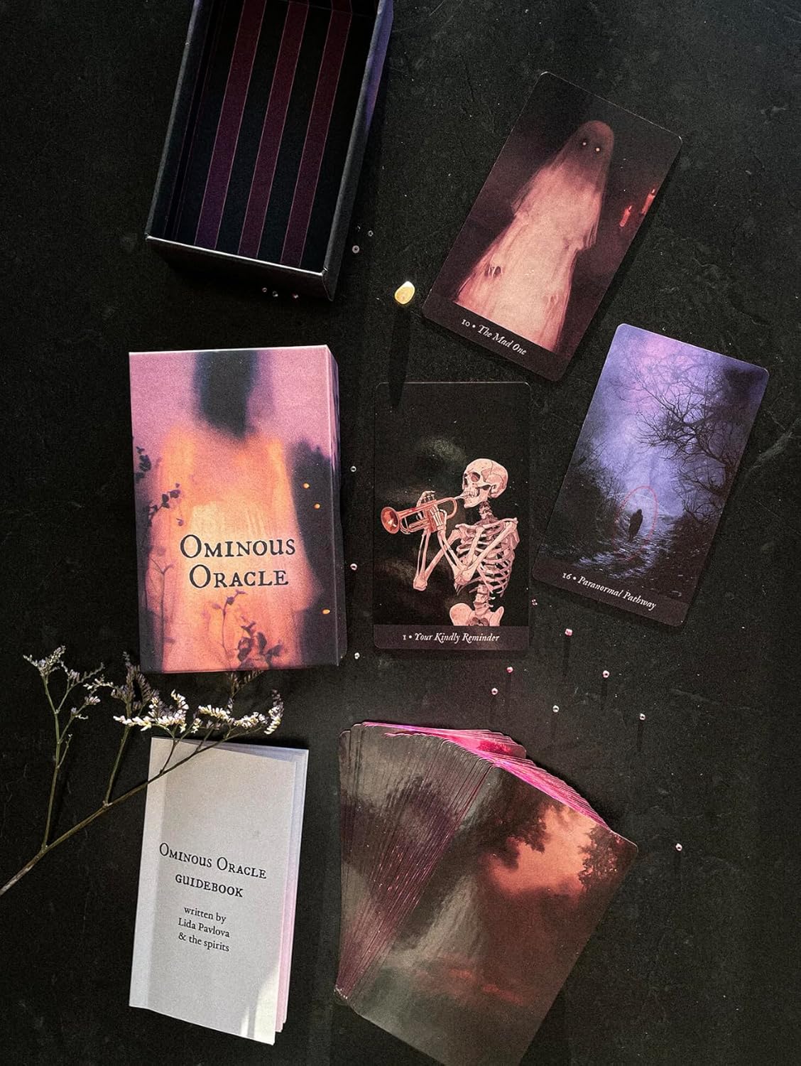 Ominous Oracle Tarot, Card Deck with Guidebook, Premium Quality