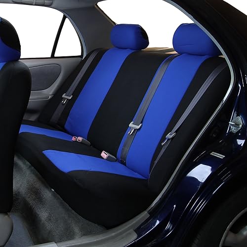 Miniatura 2 de FH Group Funda de asiento de automóvil para asiento trasero, fundas de asiento trasero de ajuste universal para automóviles con banco sólido,
