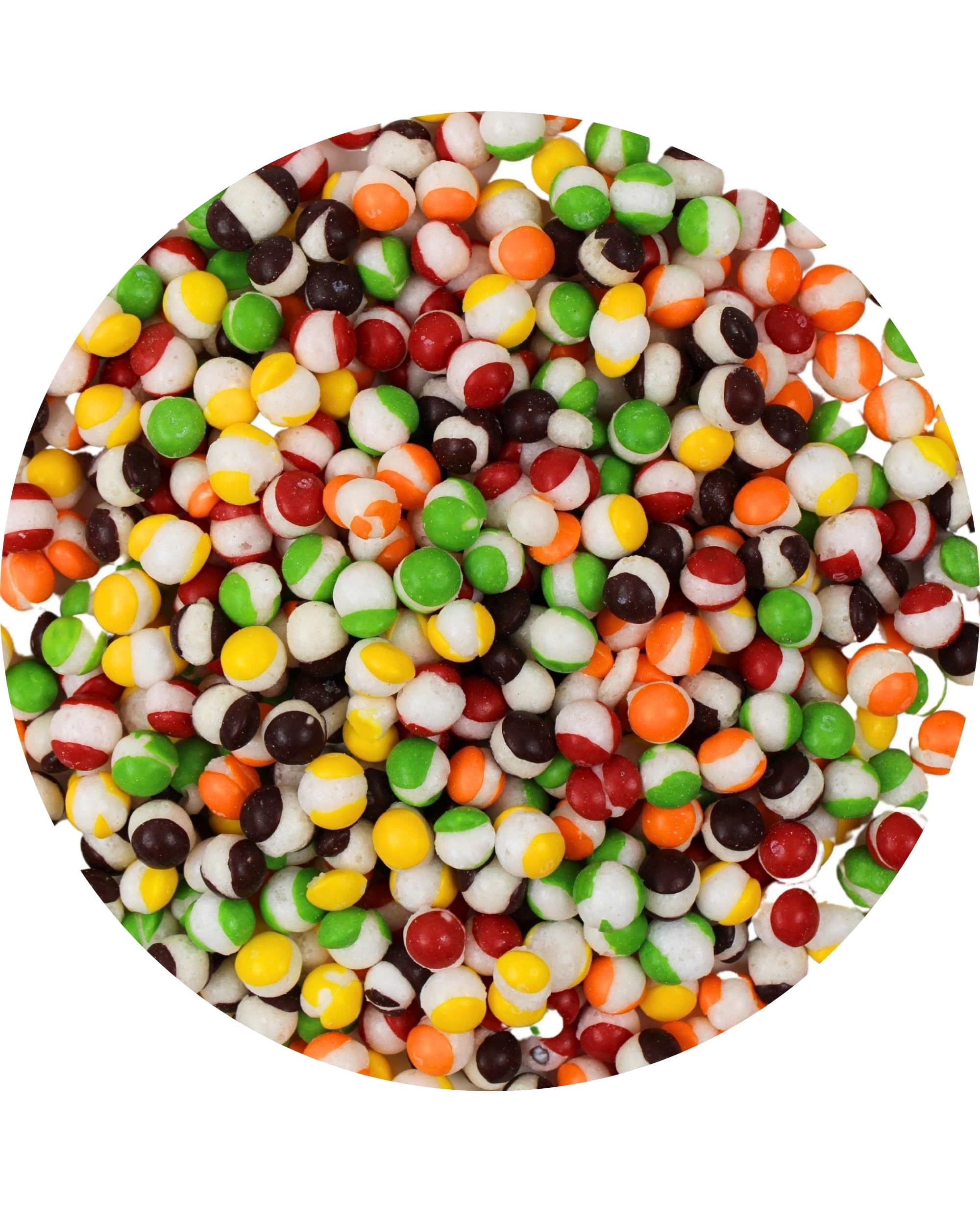 Freeze Dried Rainbow Candy Big Bag - Premium Tiktok Dry Freeze Viral Candy - Crazy, Unique, Fun, Weird - Trendy Free Dried Rainbow Bites by Queen City Candy Cave (8 Oz)