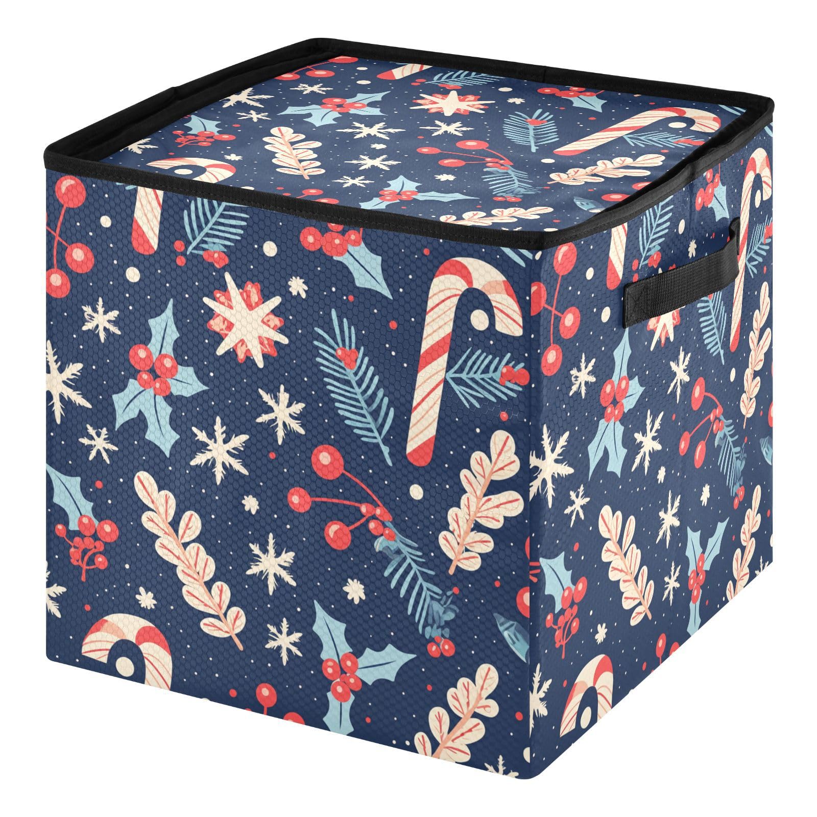 Boîte de rangement pour décorations de Noël pliante avec couvercle et séparateurs modulables