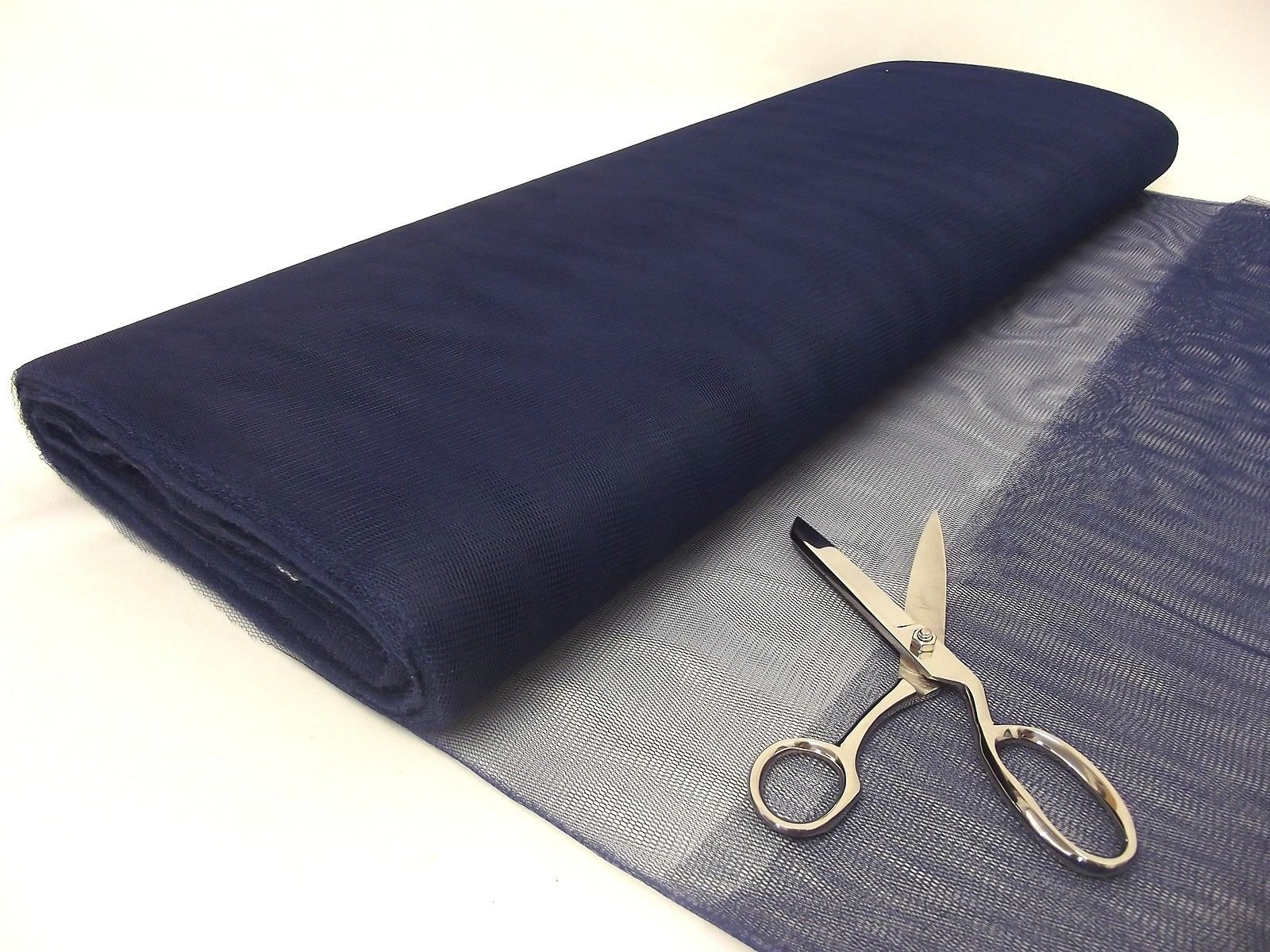 Tissu en tulle bleu marine de qualité supérieure rouleau de 40 mètres