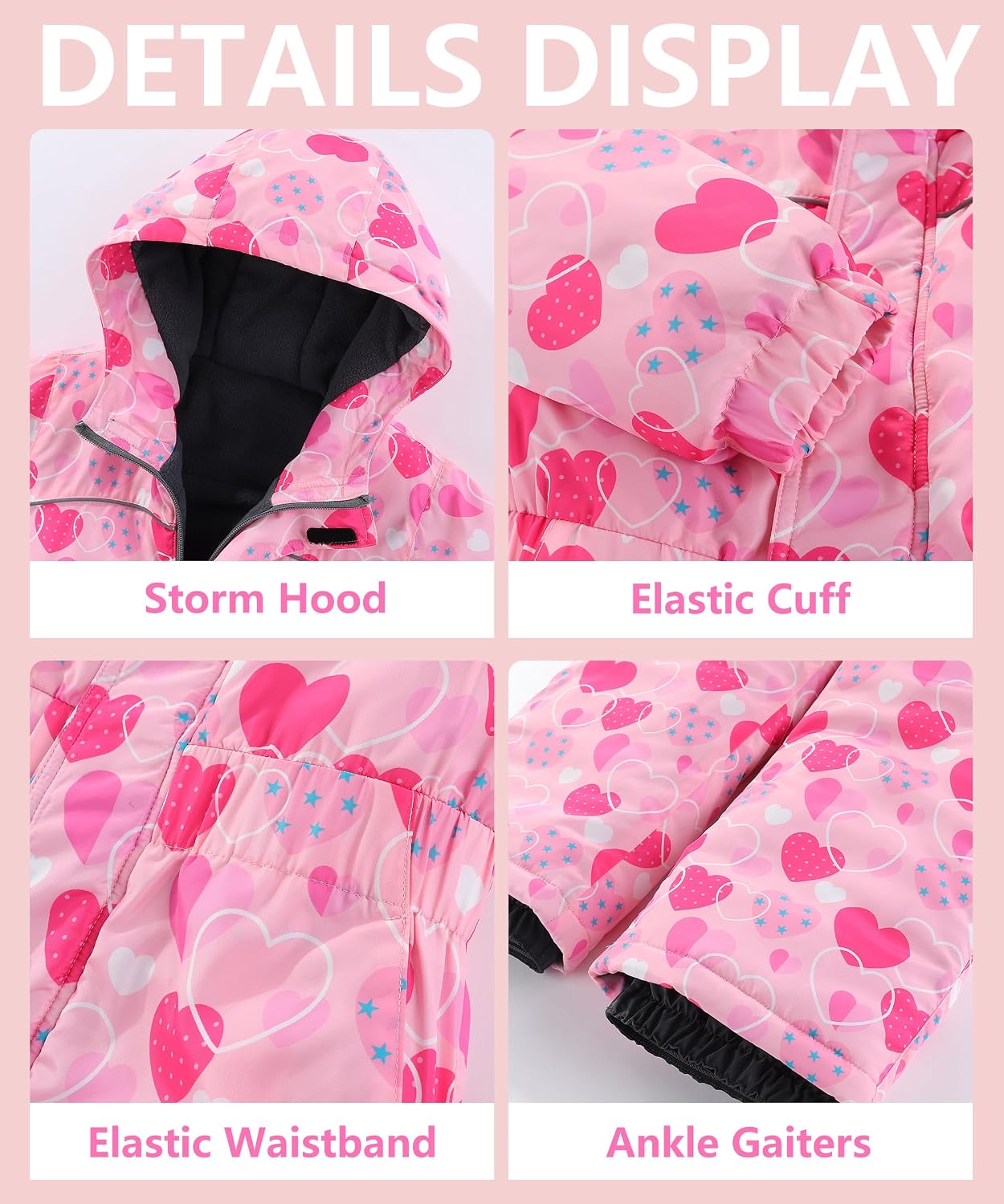 M2C Boys Girls One Piece Snowsuit Winter Warm Ski Coveralls