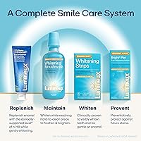 Vista 8 de Lumineux Tiras blanqueadoras dentales, 35 tratamientos, sin peróxido, esmalte seguro para dientes más blancos, blanqueamiento sin sensibilidad