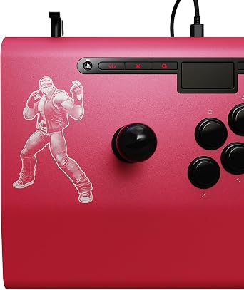 PDP Victrix Pro FS Playstation Fight Stick for PS4, PS5, PC, Durable Aluminum, Sanwa Denshi Buttons, Ergonomic Wrist Slope, Detachable Joystick, Tournament Grade for Fighting Games KOF Terry