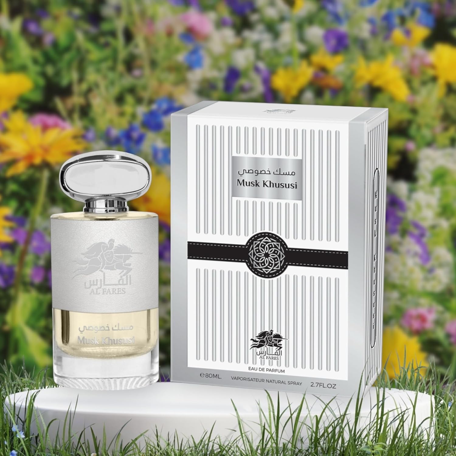 Al Fares Musk Khususi Eau de Parfum, Natural Spray, 2.7 FL OZ (80ml) - Image 2