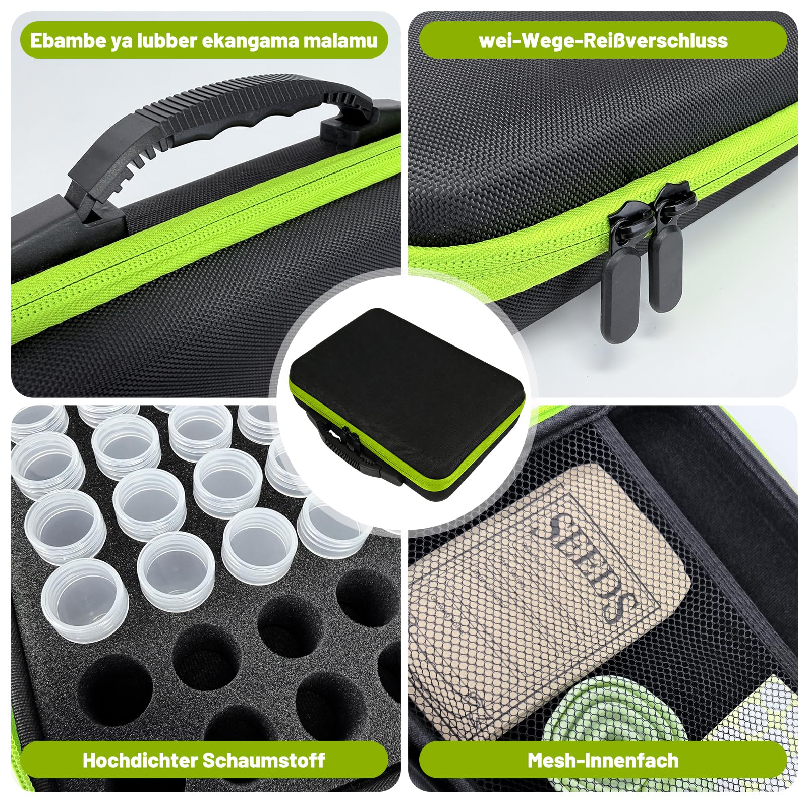 Organisateur 60Fentes pour Jardinage,Sac Zippé,Étiquettes,Entonnoirs,Pince à Épiler,Sachets Papier Rangement pour Petits Sachets de Plantation (Tomates, Fleurs,Herbes, Légumes),Anti-Lumière&Humidité