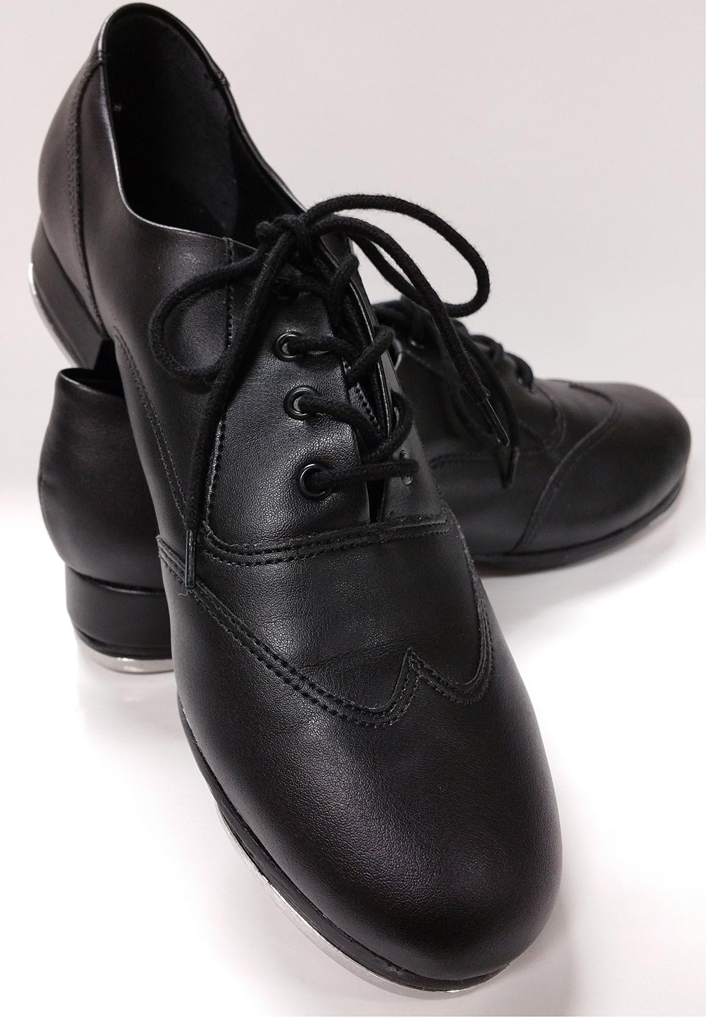 So Danca TA20 Adult Oxford Tap Shoe (Adult 10.5, Black/White)