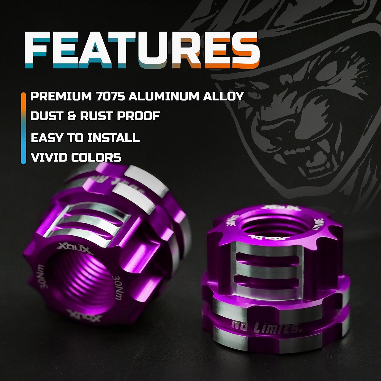 AX-C BMX Axle Nuts 10MM (2 Pack)