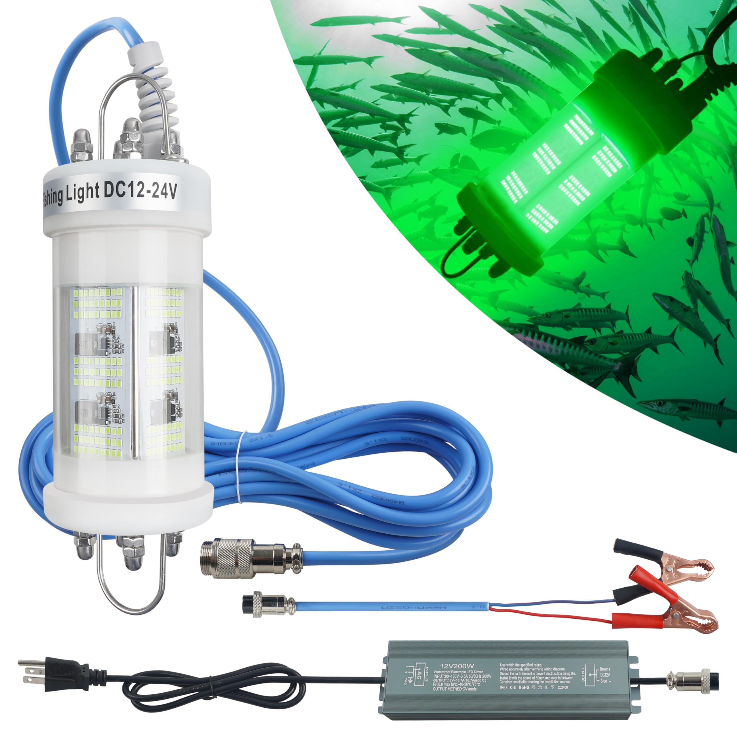 fish ランプ Amazon.com: Underwater Fishing Light Super Bright 80000 Lumens
