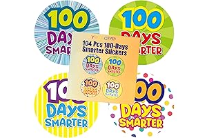 Youngever 100 Days Smarter Badge Buddy Progress Chart