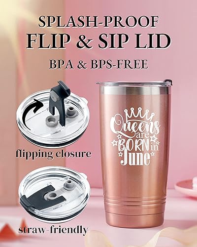 Miniatura 5 de Onebttl Vaso de feliz cumpleaños para mujer, divertidos regalos de cumpleaños para ella, novia, amigas, esposa, mamá, hija, hermana, taza de acero