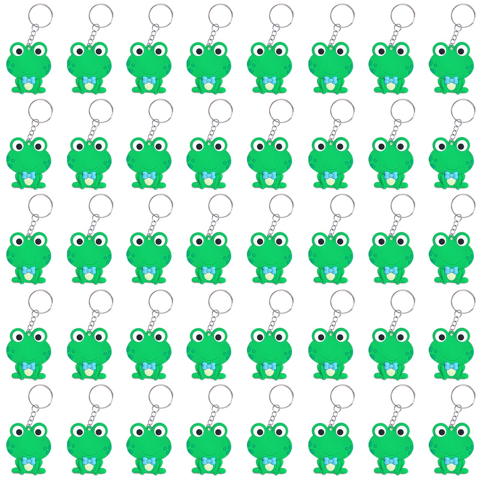 CiciBear 40 Pack Green Frog Party Decorations for Guests, Frog Prince Themed Party,Animal Baby Shower, School Party, Back to the 80s, Kids Birthday