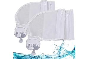 Pool Cleaner All Purpose Bags with Zippered Mesh Parts - 2pcs